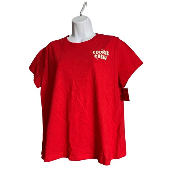 Wondershop Womens Cookie Crew Red Short Sleeve T-Shirt Christmas Top Size Large - Picture 5 of 11